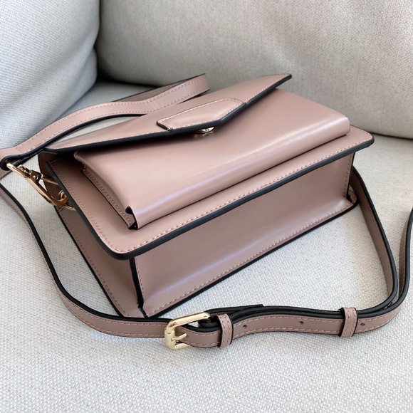 The Bobbi Leather Small Crossbody Bag - Pink - Picture 5 of 16